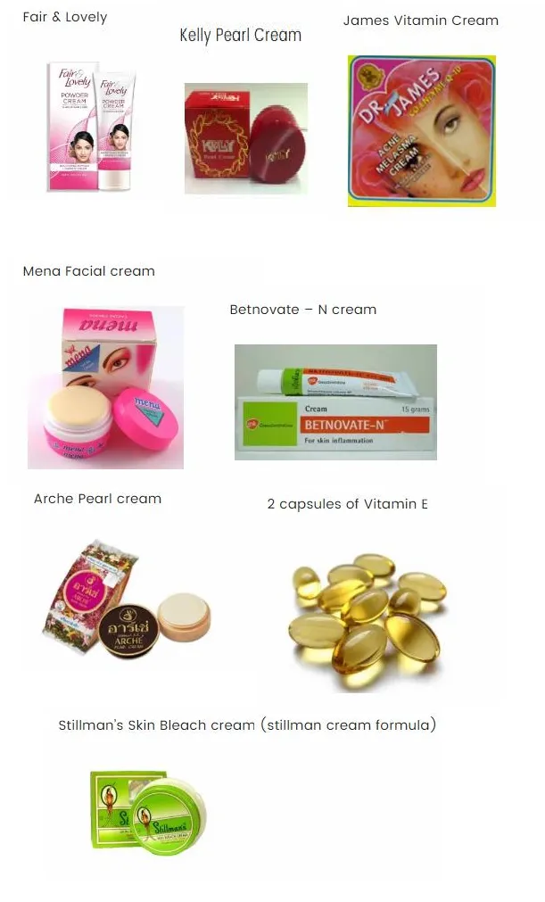 32151 face whitening cream application