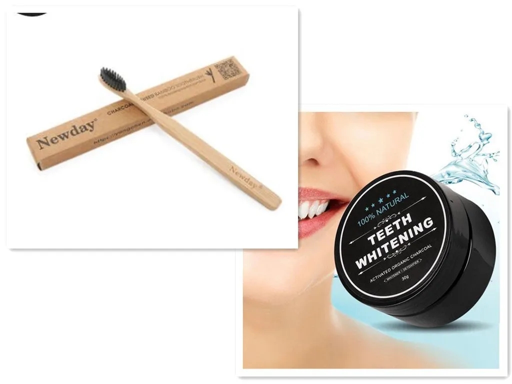 32241 activated charcoal teeth whitening steps